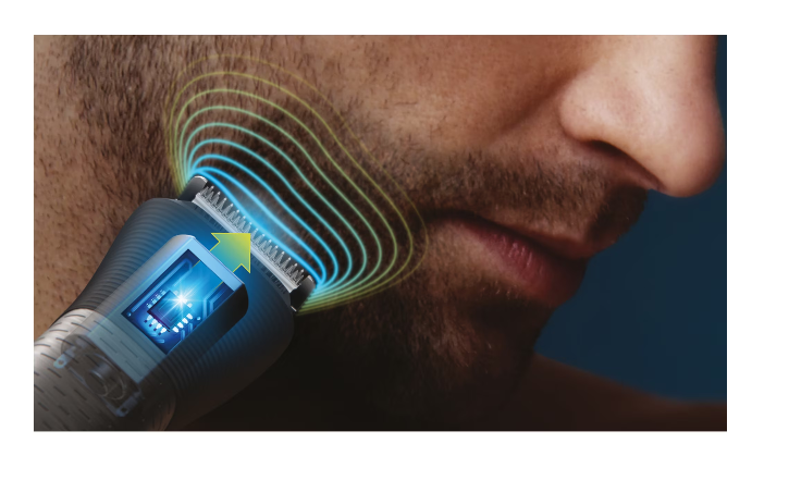 Aparat de tuns 15 în 1 Philips Multigroom MG7940/75, BeardSense, 22 de lungimi, rezistent la apă, negru/argintiu