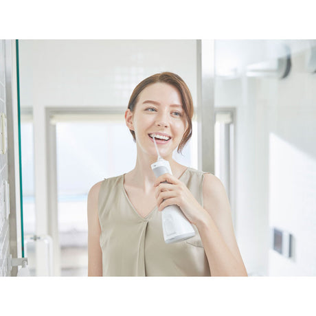 Jet de apă dentar Panasonic EW1511W503, tehnologie cu ultrasunete, 5 programe, alb/argintiu