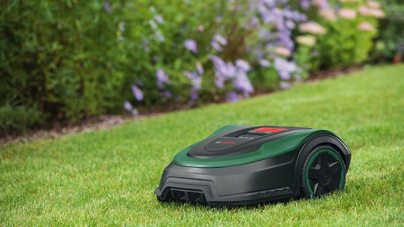 Mașină de tuns iarba robotizată Bosch Indego S 500, 18 V, 500 m2, Verde/Negru