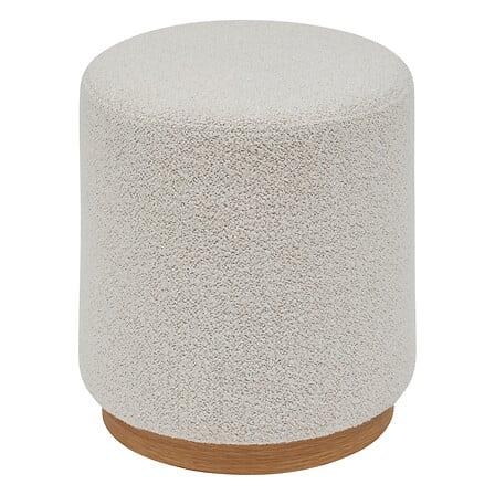 Puf Atmosphera Nesky, Alb, Ø41 cm