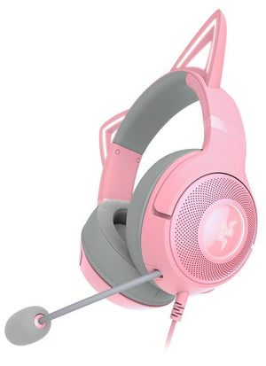 Căști de gaming Razer Kraken Kitty V2 (USB Tip A), Rose Quartz