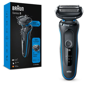 Aparat de ras Braun 51-B1000S Wet &amp; Dry, negru/albastru