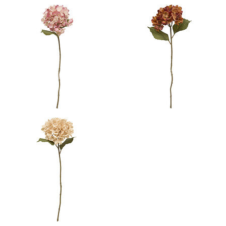 Tulpină decorativă de hortensie Atmosphera Fria, Asortate, 62 cm