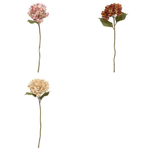 Tulpină decorativă de hortensie Atmosphera Fria, Asortate, 62 cm