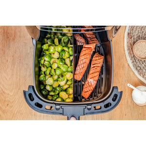 Aparat de gătit cu aer cald Tefal Easy Fry XXL Flexcook EY801D15, 6,5 L, 1400 W, Negru/Argintiu