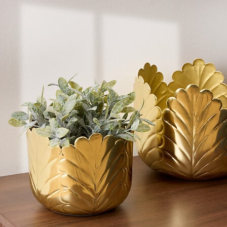 Ghiveci Atmosphera Belli, Metal, 2 buc.