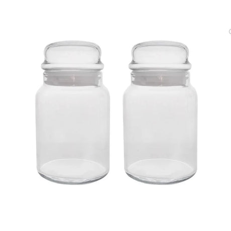 Borcan de sticlă cu capac pentru depozitare LAV Sera, 890 ml, 2 buc.