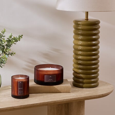 Lumânare parfumată Atmosphera Albie, 635 g, Borcan de sticlă