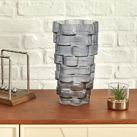 Vază Atmosphera Sky, Sticlă, Asortate, 30 cm