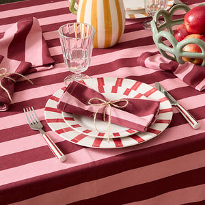 Set de șervețele Atmosphera Cherry, Bumbac, Roșu, 40x40 cm, 4 buc