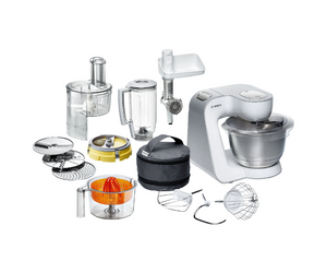 Robot de bucătărie Bosch MUM54251, 900 W, 7 viteze, bol de 3,9 l, blender de 1,25 l, alb