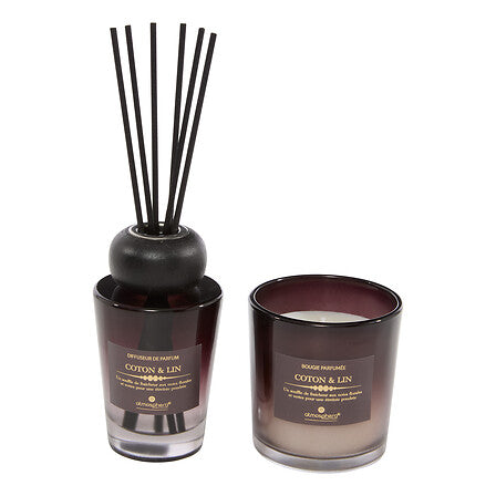 Alma scented set cotton and linen glass