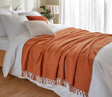 Покривало за легло atmosphera Anjali, Теракота, 230×250 cm, Памук