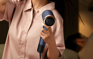 Uscător de păr Deerma DEM-CF50, 1400W, Aer, Ioni negativi, 11 moduri, Albastru închis