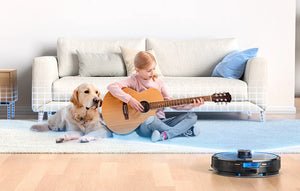 Aspirator robot Lubluelu SL60D, 42 W, Mop, Navigație LiDAR, 2600 mAh, Negru,