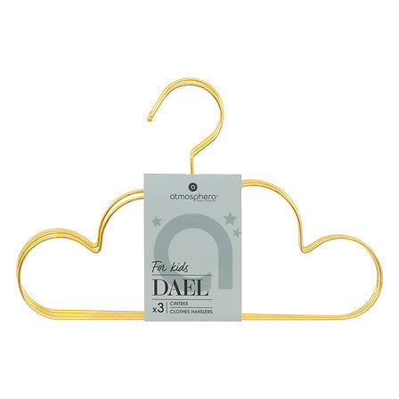 Cuiere pentru copii Atmosphera Cloud, aurii, 3 buc.