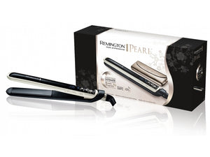 Placă de îndreptat părul Remington S9500, temperatură 235 grade, LCD, blocare ușoară, negru/gri