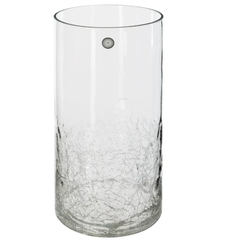 Vază Atmosphera Crackle, Sticlă, 30 cm