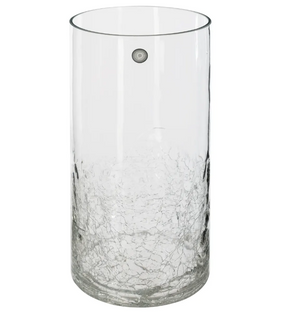 Vază Atmosphera Crackle, Sticlă, 30 cm