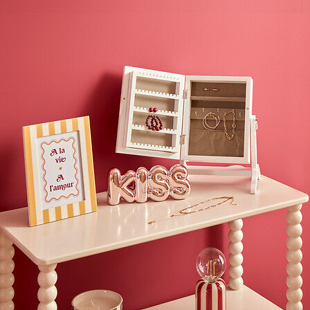 Cutie de bijuterii Atmosphera Cheri, Lemn, Asortate, 22 cm