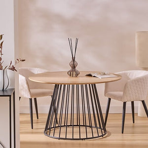 Masă de dining Atmosphera Rayo, frasin, Ø120 cm