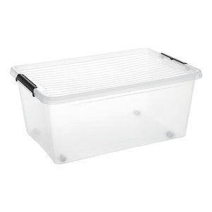 Кутия за съхранение 5five Clip'n Box, Прозрачна, 40L