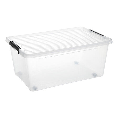 Кутия за съхранение 5five Clip'n Box, Прозрачна, 40L