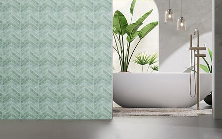 Стикери atmosphera Caro Chevrons, Светлозелен 30×30 cm, 2 бр
