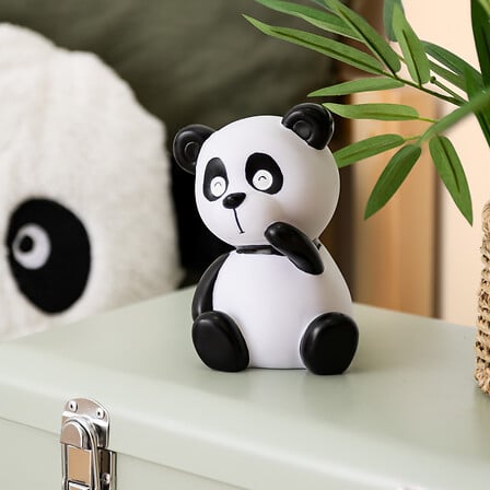 Lampă de noapte pentru copii cu baterii Atmosphera Panda, 14 cm
