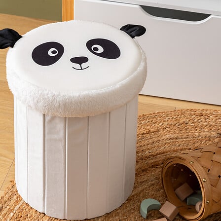 Puf pentru copii Atmosphere Panda, 30x38 cm