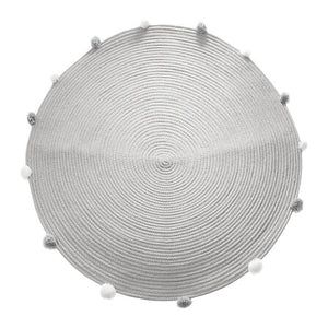 Covor pentru copii Atmosphera Pompom, Gri, 90 cm