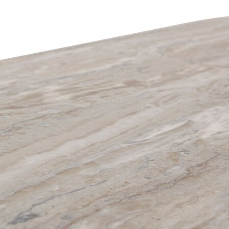 Consolă Atmosphera Tusco, metal și MDF efect marmură, 140x34x79 cm