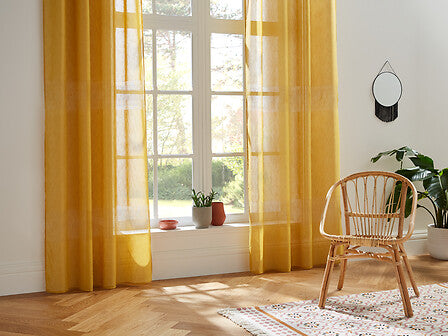 Sab sheer curtains 140 x 240 cm ochre