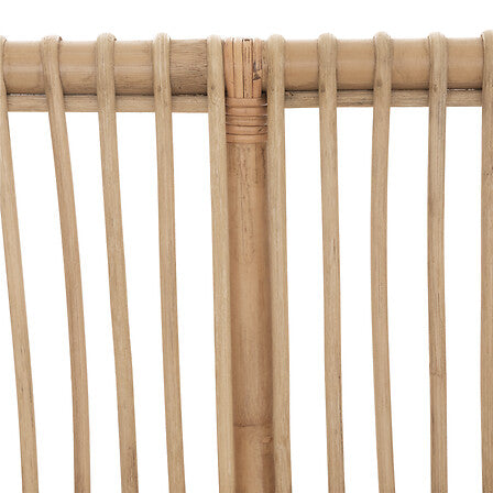 Canapea Atmosphera Neta cu două locuri, Rattan, Alb, 110x68x77 cm