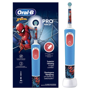 Periuță de dinți electrică pentru copii Oral-B Pro Kids Spiderman, Albastră