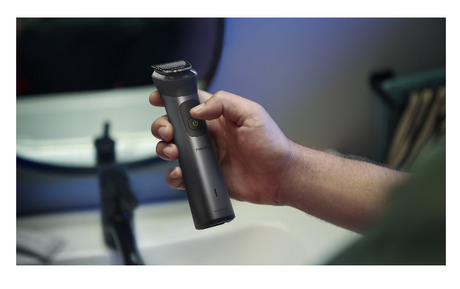 Aparat de tuns 15 în 1 Philips Multigroom MG7940/75, BeardSense, 22 de lungimi, rezistent la apă, negru/argintiu