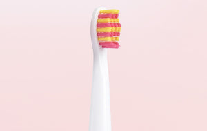 Periuță de dinți electrică cu ultrasunete FairyWill FW-508 cu 8 rezerve și husă, roz