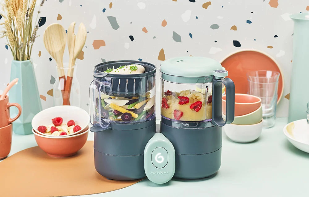 Aparat de călcat cu abur 6 luni+, 4 în 1 Nutribaby din sticlă