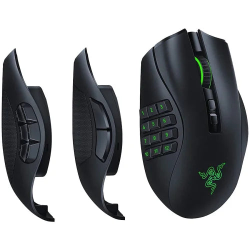 Mouse de gaming Razer Naga Pro, wireless, iluminat din spate, negru