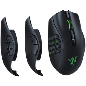 Mouse de gaming Razer Naga Pro, wireless, iluminat din spate, negru