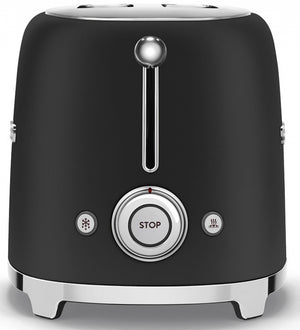 Prăjitor de pâine Smeg TSF01BLMEU, 950 W, 2 felii, Negru