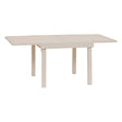 Piazza extendable table 8 places tempered glass cream clay