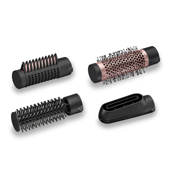 Aparat de coafat cu aer cald BaByliss AS126E, 1000W, cu 3 accesorii: perie termică de 38 mm + perie de netezire + perie de păr