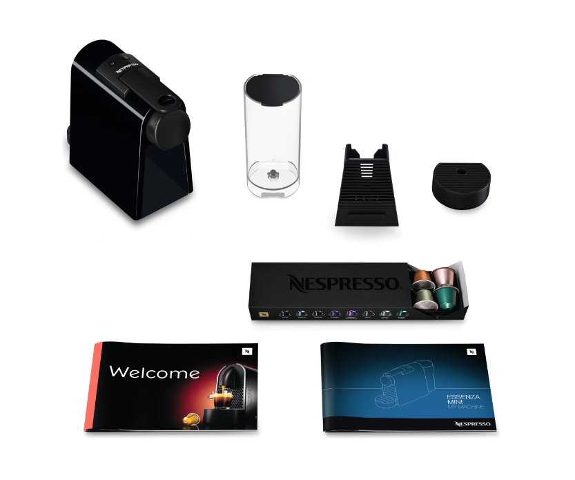 Aparat de cafea DeLonghi Nespresso Essenza Mini Black, 19 bar, 1150 W, 0,6 l, Negru