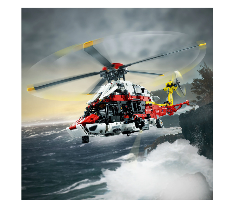 LEGO® Technic - Elicopter de salvare Airbus H175 42145, 2001 piese