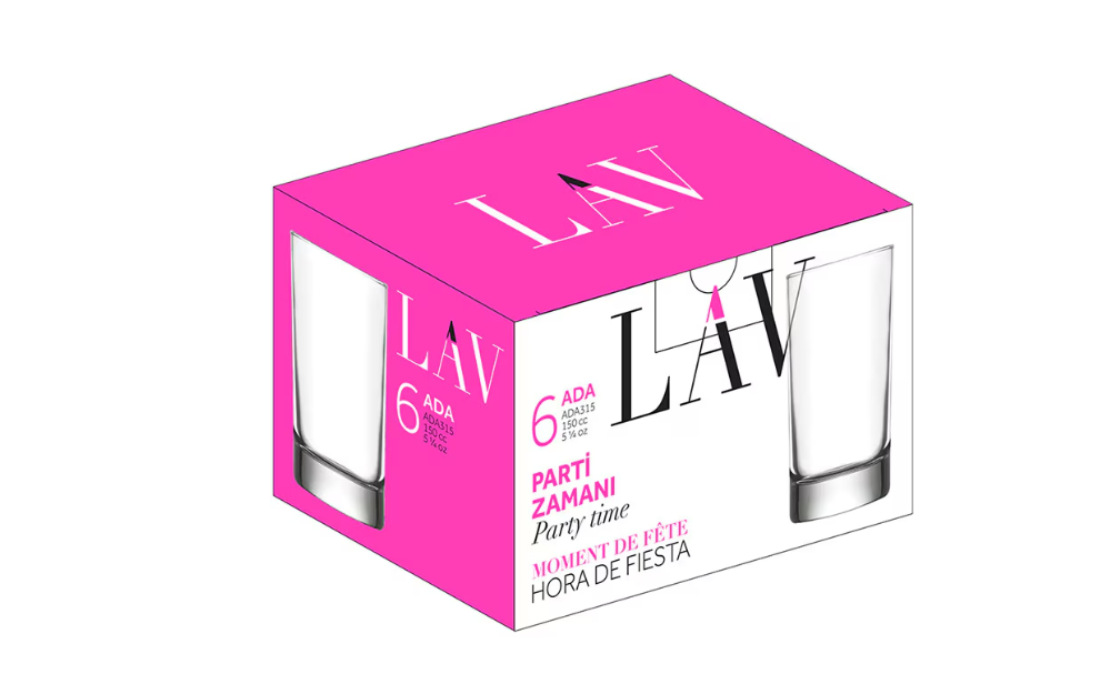 Set de pahare ouzo LAV Ada, 150 ml, 6 buc.