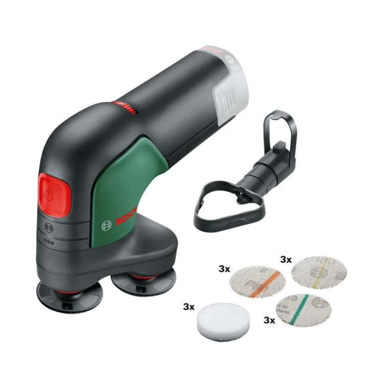 Șlefuitor și polisator cu disc fără fir Bosch EasyCurvSander 12, 3 discuri, 12V, Fără baterie