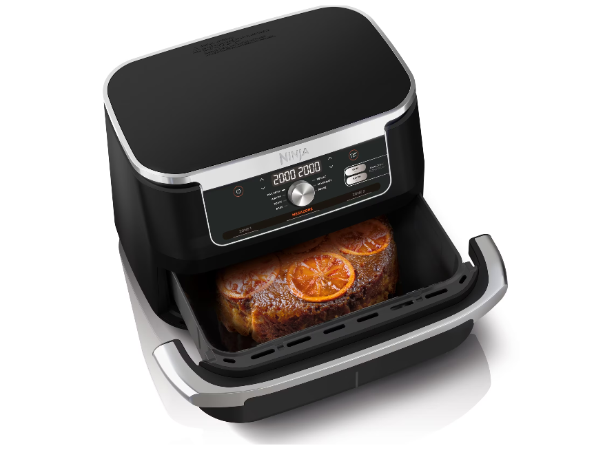 Friteuză cu aer Ninja AF500DE Foodi FlexDrawer, 2470W, 10.4L, 7 programe, neagră