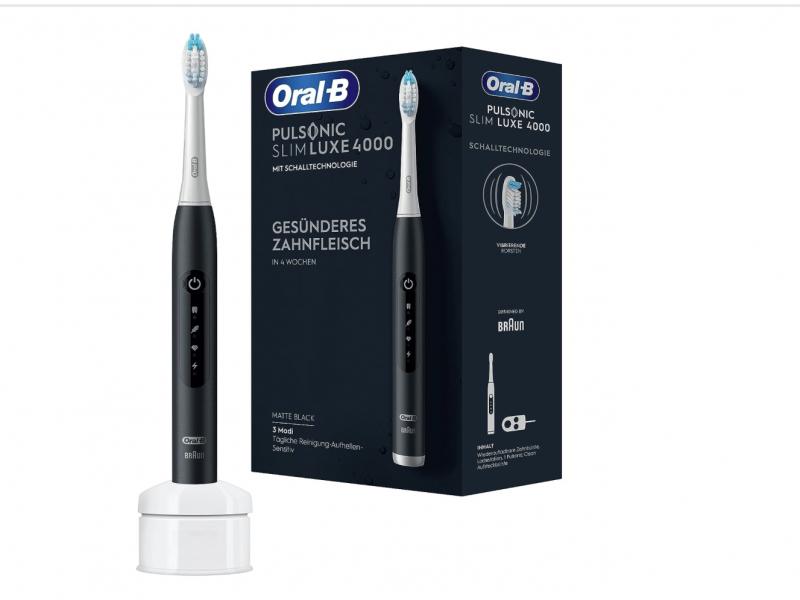 Periuță de dinți electrică Oral-B Pulsonic Slim Luxe 4000 437246, Neagră