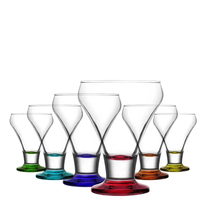 Set de pahare pentru înghețată LAV Frosty, 305 ml, 6 bucăți, diverse culori